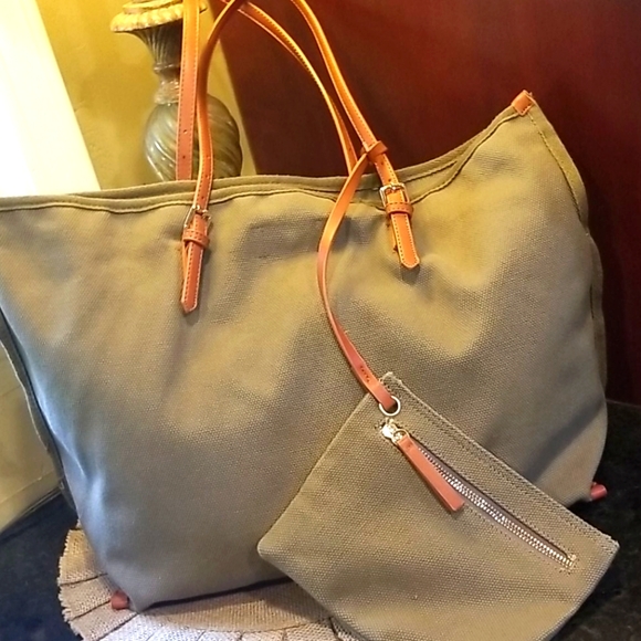 Street Level Handbags - Street Level | Olive Canvas Tote